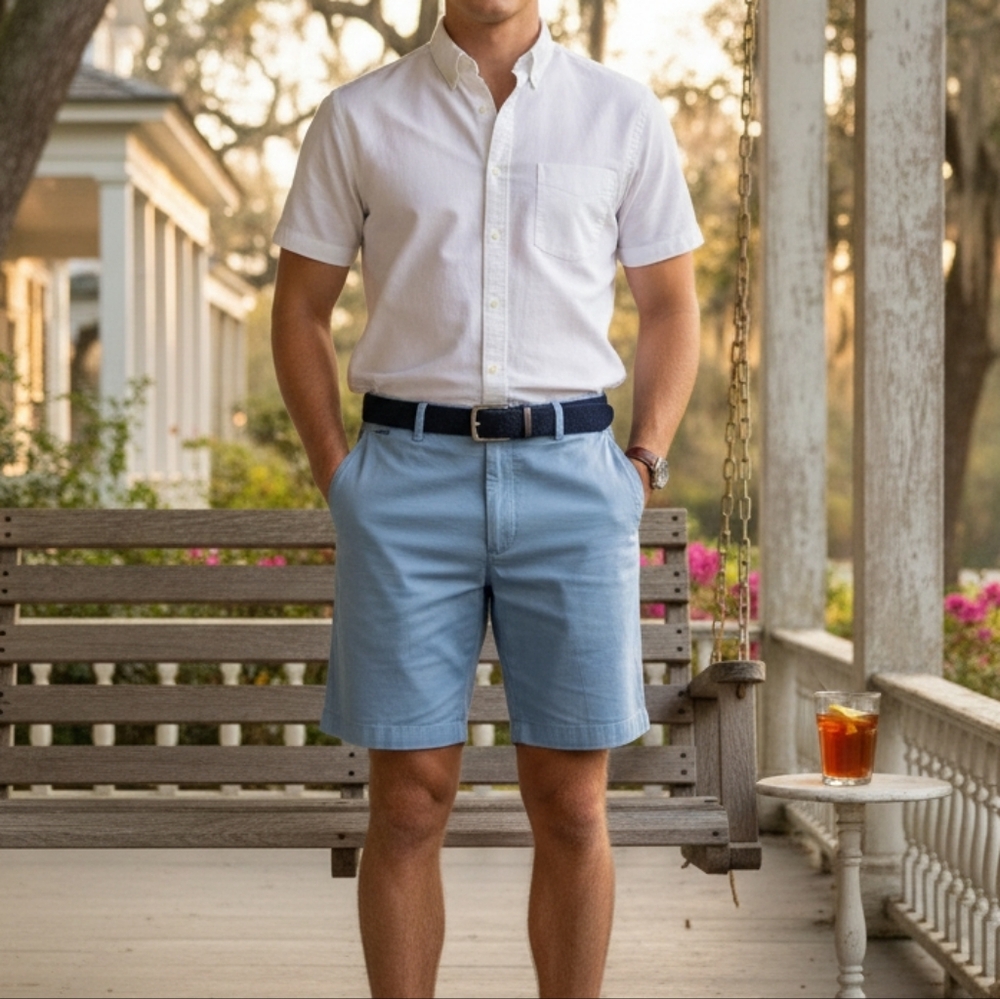Vineyard‎ Vines Shep & Ian Blue Chino Shorts Size 35 , Preppy Southern Golf